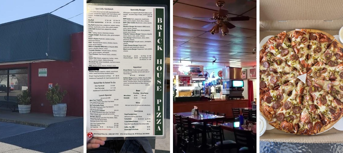 Brick House Pizza Menu